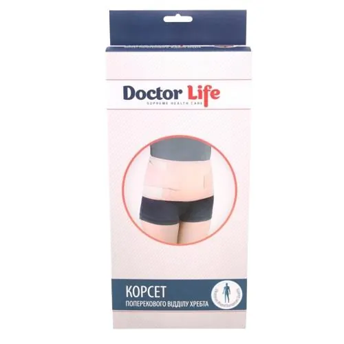 Корсет ортопедичний Doctor Life А5-106 на поперек, напівжорсткий, розмір XL