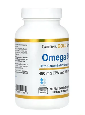 Омега California Gold Nutrition Omega 800 м'які капсули №90