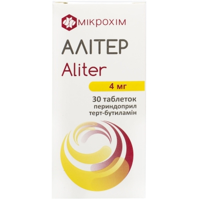Алітер таблетки по 4 мг №30 (10х3)