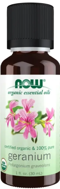 Ефірна олія герані Now Essential Oils Geranium, 30 мл