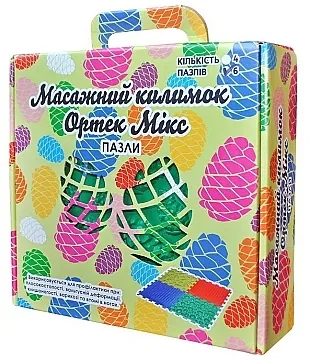 Килимок-пазл масажний Ortek Пазли Мікс 8 пазлів з грою Лісові пригоди