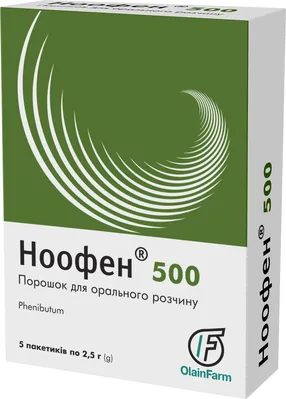 Ноофен 500 порошок д/ор. р-ну 500 мг/дозу по 2.5 г №5 у пак.
