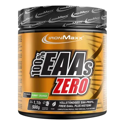 Амінокислотний комплекс IronMaxx 100% EAAs Zero Апельсин, 500 г (банка)
