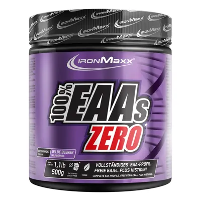 Амінокислотний комплекс IronMaxx 100% EAAs Zero Лісові ягоди, 500 г (банка)