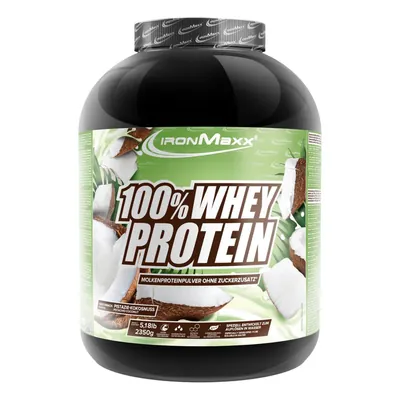 Протеїн сироватковий концентрат IronMaxx 100% Whey Protein фісташка-кокос, 2350 г (банка)