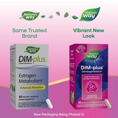 Метаболизм эстрогенов DIM-Plus Nature's Way DIM-Plus Estrogen Metabolism, 60 вегетарианских капсул