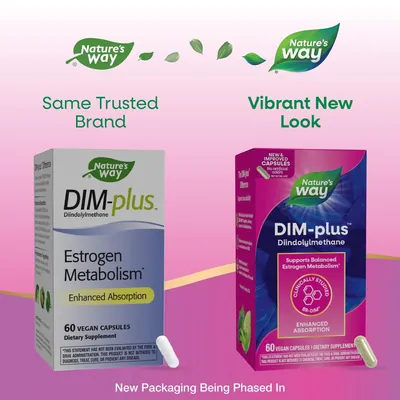 Метаболізм естрогенів DIM-Plus Nature's Way DIM-Plus Estrogen Metabolism, 60 вегетаріанських капсул