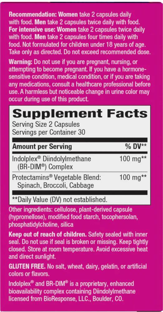 Метаболизм эстрогенов DIM-Plus Nature's Way DIM-Plus Estrogen Metabolism, 60 вегетарианских капсул