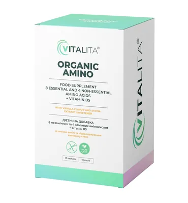 Амінокислоти Vitalita Organic Amino саше по 8 г №10