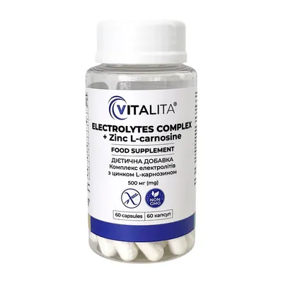 Електроліти Vitalita Electrolytes Complex 500 мг капсули №60