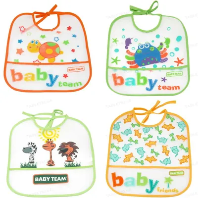 Нагрудник Baby Team 6503 вологонепроникний, від 6 місяців