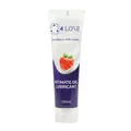 Гель-змазка 4LOVE Strawberry with cream на водній основі, 100 мл