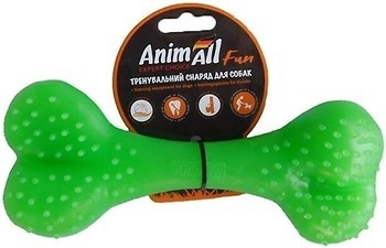 Игрушка для собак AnimAll Fun Кость 12 см зеленая