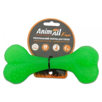 Игрушка для собак AnimAll Fun Кость 15 см зеленая