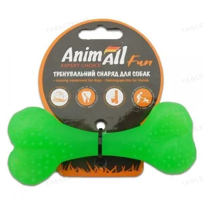 Іграшка для собак AnimAll Fun Кістка 25 см зелена