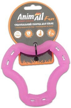 Игрушка для собак AnimAll Fun Кольцо 6 сторон 12 см фиолетовое