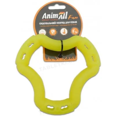 Іграшка для собак AnimAll Fun Кільце 6 боків 15 см жовте
