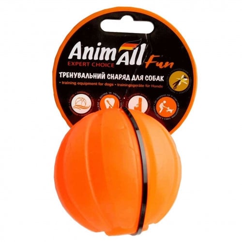 Игрушка для собак AnimAll Fun Мяч Смаколик 5 см оранжевый