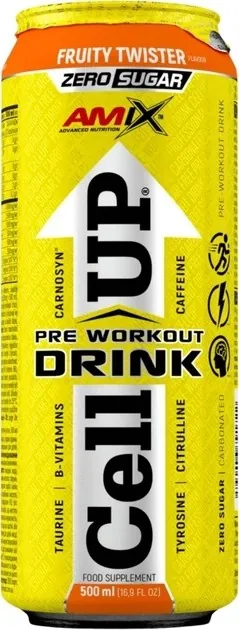 Передтренувальний комплекс Amix Nutrition CellUP Pre Workout Drink фруктовий твістер, 500 мл