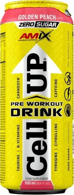Передтренувальний комплекс Amix Nutrition CellUP Pre Workout Drink золотий персик, 500 мл