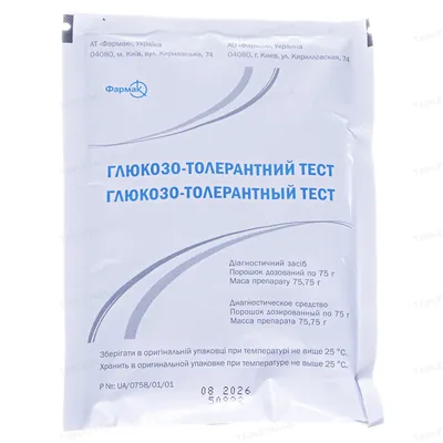 Глюкозо-толерантний тест порошок доз. 75 г/пак. по 75.75 г у пак.