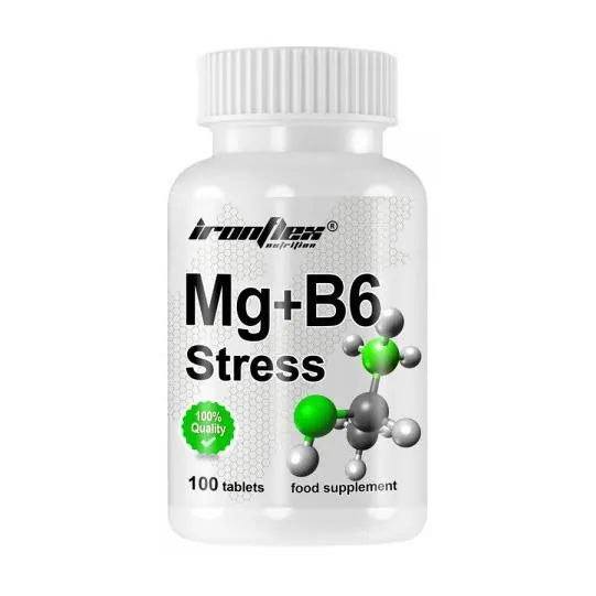 Магній та вітамін B6 IronFlex Nutrition Mg+B6 Stress, 100 таблеток