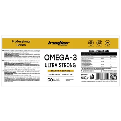 Омега-3 IronFlex Nutrition Omega 3 Ultra Strong, 90 капсул