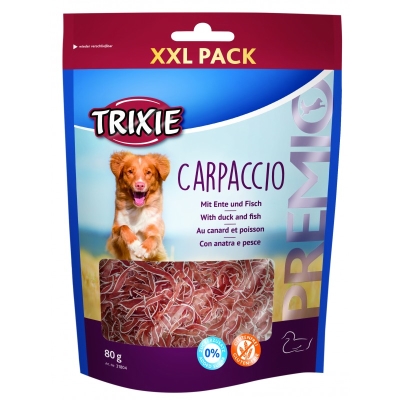 Лакомство для собак Trixie 31804 Premio Carpaccio c уткой и рыбой, 80 г