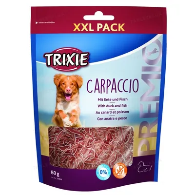 Ласощі для собак Trixie 31804 Premio Carpaccio з качкою та рибою, 80 г