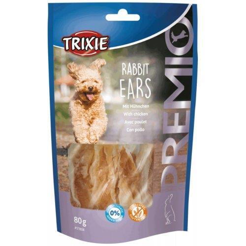 Ласощі для собак Trixie 31808 Premio Rabbit Ears з кролячими вухами та філе курки, 80 г