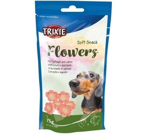 Ласощі-вітаміни для собак Trixie 31492 Flowers ягня, курка, 75 г