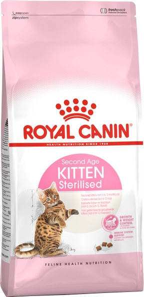 Корм сухой для стерилизованных котят Royal Canin Kitten Sterilised до 12 месяцев, 400 г