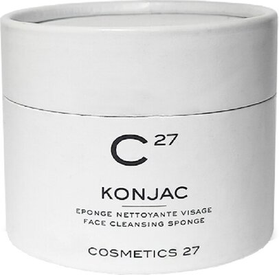 Губка-эксфолиатор для лица Cosmetics 27 Konjac натуральная очищающая, 1 шт