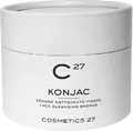 Губка-ексфоліатор для обличчя Cosmetics 27 Konjac натуральна очищуюча, 1 шт