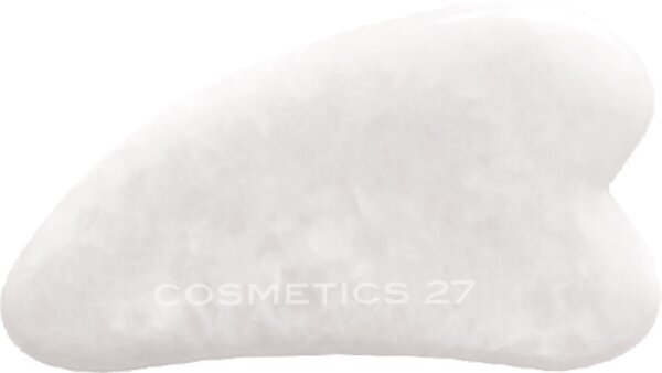 Гуаша для массажа Cosmetics 27 Gua Sha из белого нефрита, 1 шт