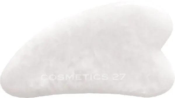 Гуаша для масажу Cosmetics 27 Gua Sha з білого нефриту, 1 шт