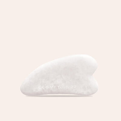 Гуаша для массажа Cosmetics 27 Gua Sha из белого нефрита, 1 шт