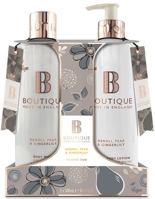 Набор для тела Boutique Neroli, Pear & Gingerlily Duo (Гель для душа 500 мл + Лосьон для тела 500 мл)