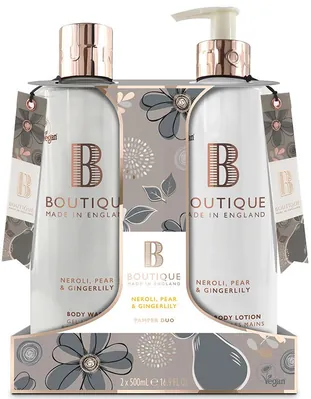 Набір для тіла Boutique Neroli, Pear & Gingerlily Duo (Гель для душу 500 мл + Лосьйон для тіла 500 мл)