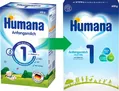 Суміш суха молочна Humana 1 з LC PUFA, пребіотиками і нуклеотидами для дітей з 0 до 6 місяців, 600 г
