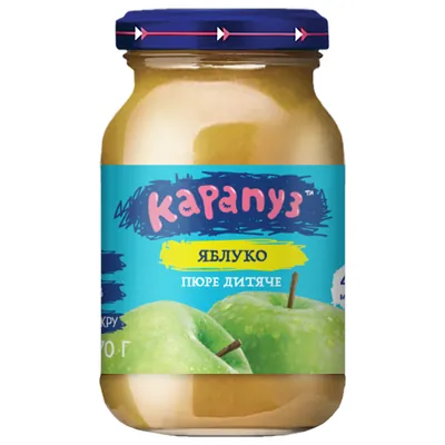 Пюре фруктове Карапуз Яблуко, 170 г