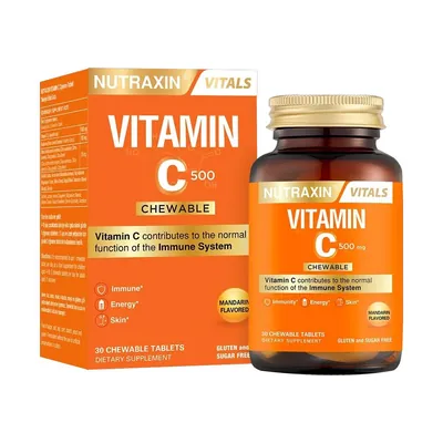 Вітамін С Nutraxin Vitamin C 500 мг, 30 жувальних таблеток