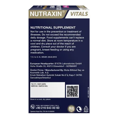 Мультивітамін Мінерал для жінок Nutraxin Womens Multi Vitamin Complex, 60 таблеток