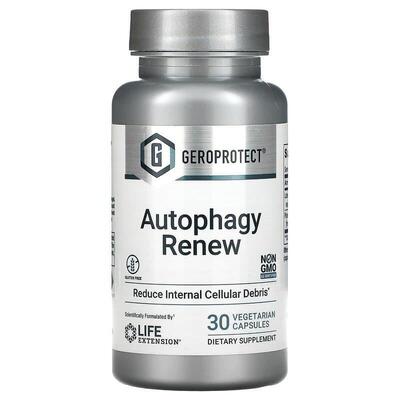 Формула долголетия Life Extension GeroProtect Autophagy Renew, 30 вегетарианских капсул