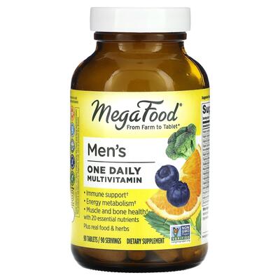 Мультивитамины для мужчин MegaFood Men's One Daily без железа, 90 таблеток