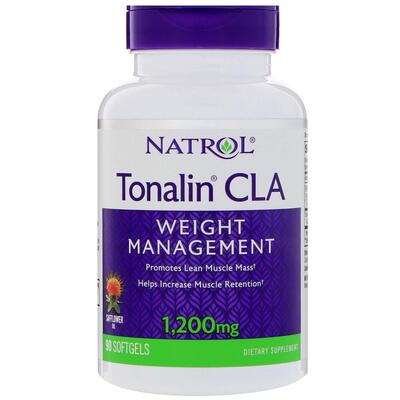 Кон'югована лінолева кислота Natrol Tonalin CLA 1200 мг, 90 капсул