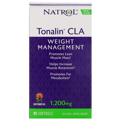 Конъюгированная линолевая кислота Natrol Tonalin CLA 1200 мг, 90 капсул