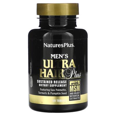 Витаминно-минеральный комплекс для волос для мужчин Nature's Plus Men's Ultra Hair Plus, 60 таблеток с замедленным высвобождением