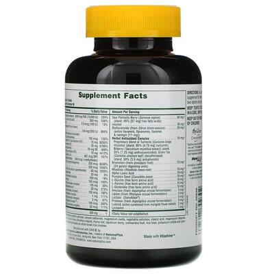Мультивитамины для мужчин Nature's Plus Source of Life Men Multi-Vitamin and Mineral без железа, 120 таблеток
