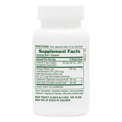 Гінкго Білоба комбо Nature's Plus Ginkgo-Combo, 60 капсул